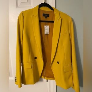 JCrew Yellow Womens Blazer - never worn, tags on